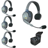 Eartec UL4S UltraLITE 4-Person Headset System with Batteries, Charger & Case (Single)