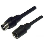 DYNAMIX RF Coaxial Male to Female Cable (5 m)