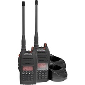 Crystal DBH50R 5W Handheld UHF CB Radio with Carry Case (Twin Pack)