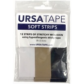 Ursa Tape - 12x Soft Strips for Lav Mics (4x White, 4x Black, 4x Beige)