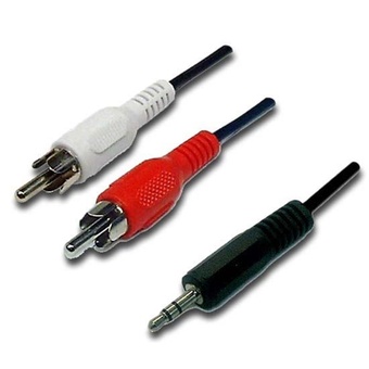 3.5 Straight to 3RCA with Shield 2.5m Tablets,Speakers,Home Theater 3.5 mm to RCA AV Camcorder Video Cable,3.5mm Male to 3RCA Male Plug Stereo Audio Video AUX Cable Smartphones,MP3 