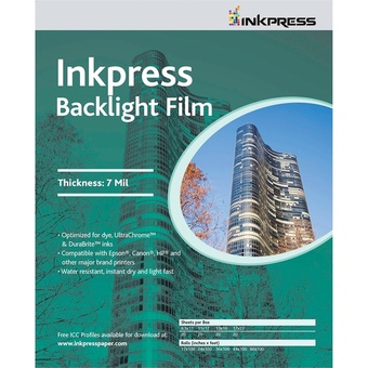 Inkpress Media Backlight Film (8.5 x 11", 5 Sheets)