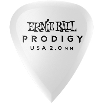 Ernie Ball 2.0mm White Standard Prodigy Picks (6 Pack)