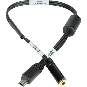 Sescom DSLR-550D-HOCF A/V Out Headphone Monitoring Cable