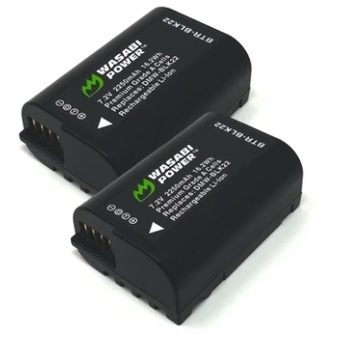 and Charger for Panasonic VW-VBL090 VW-VBK180 2-Pack Wasabi Power Battery 
