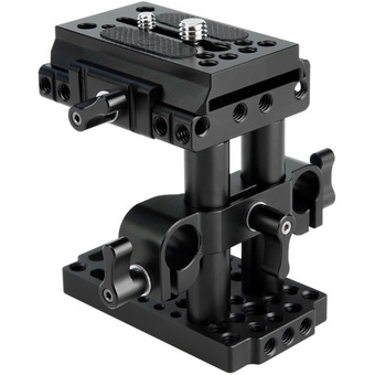 Niceyrig Quick Release Riser Kit with Manfrotto Compatible Baseplate & 15mm Dual-Rod Clamp