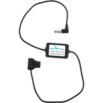 IndiPRO Tools 12V D-Tap to Locking Right-Angle 2.5mm Cable for ATEM Mini Switcher (61cm)