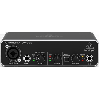Behringer UMC 22 U-Phoria 2x2 USB Audio Interface