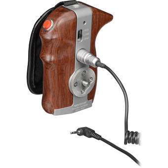 Movcam Right-Side Wooden Handgrip with VTR On/Off Trigger Switch