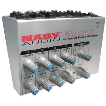 Nady MM-242 4/8-Channel Mono/Stereo Mini Mixer