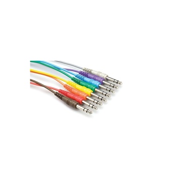 Hosa CSS-830 1/4'' Patch Cables 1ft (8pk)