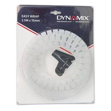 DYNAMIX Easy Wrap Cable Management Solution (Clear, 2.5m x 15mm)