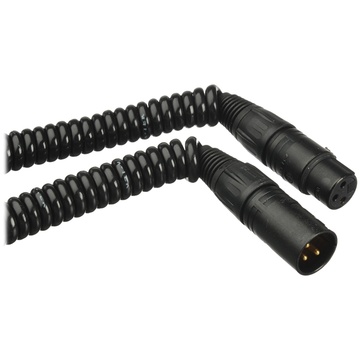 K-Tek XLR Male to XLR Female Coiled Microphone Cable (0.9 to 5.5 m)