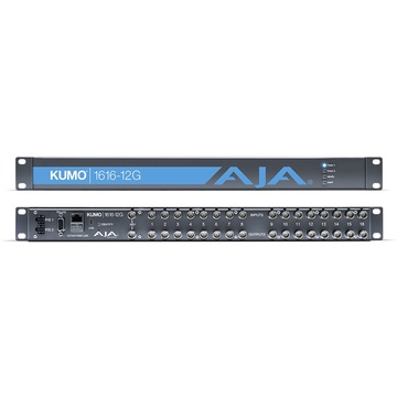 AJA Kumo 16x16 Compact 12G-SDI Router With 1 Power Supply