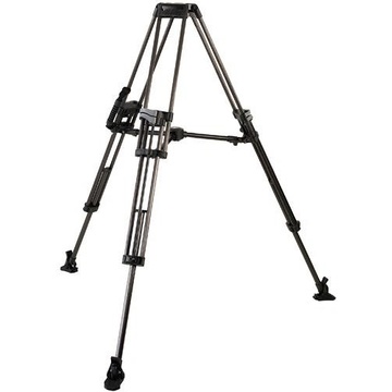 Miller 1576A Sprinter II 2-St Carbon Fibre Tripod w/ Mid-Level Spreader (993) and Rubber Feet (475)