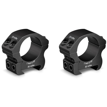 Vortex Pro Series Riflescope Ring Pair (1", Aluminium, High, Matte Black)