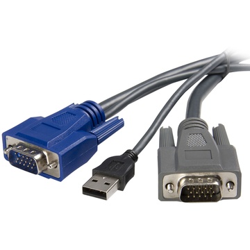 StarTech  Ultra-Thin USB VGA 2-in-1 KVM Cable (3m)