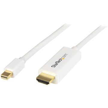 StarTech Mini DisplayPort to HDMI converter cable (White, 0.9m)