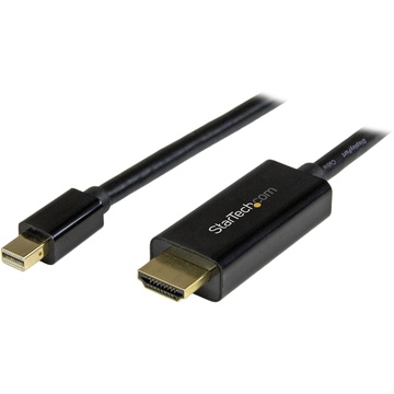 StarTech Mini DisplayPort to HDMI converter cable (Black, 1.8m)