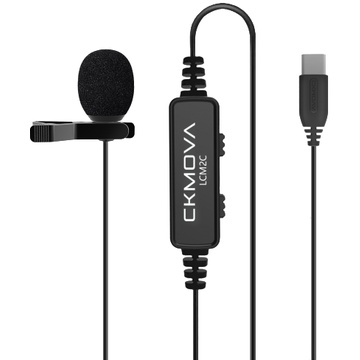 CKMOVA LCM2C Lavalier Microphone for USB Type-C Devices (6m Cable)