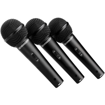 Behringer XM-1800S Dynamic Handheld Microphone (3-Pack)