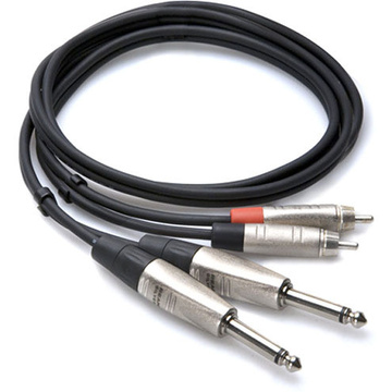 Hosa HPR-005X2 Pro 1/4'' to RCA Cable 5ft (Dual)