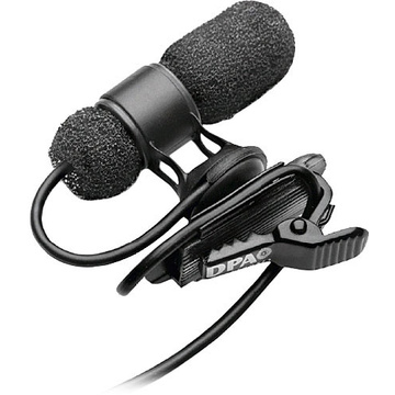 DPA Microphones d:screet mini 4080 Miniature Cardioid Lavalier Mic with Microdot Termination (Black)