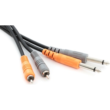 Hosa CPR-204 1/4'' to RCA Cable 4m (Molded Plugs)