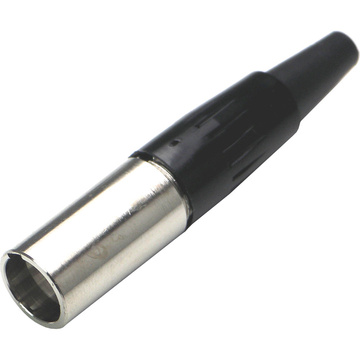Switchcraft Tini-QG Mini XLR 3-Pin Male Cable Mount (Nickel Finish, Silver Pins)