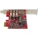 StarTech 3Pt PCIe USB 3.0 Card + Gigabit Ethernet