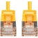 DYNAMIX Cat6A S/FTP Slimline Shielded 10G Patch Lead (Yellow, 1m)