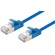 DYNAMIX Cat6A S/FTP Slimline Shielded 10G Patch Lead (Blue, 0.75m)