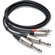 Hosa HPR-003X2 Pro 1/4'' to RCA Cable 3ft (Dual)