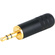 Switchcraft 3.5mm (1/8" Mini) Stereo Plug (Black Handle, Gold Finger)