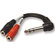 Hosa YPM-523 1/4" Male to Dual 3.5mm Female Stereo Splitter Cable (6")