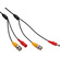 Pearstone BNC Extension Cable with Power for CCTVs - 100'