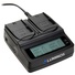 Luminos Dual LCD Fast Charger with Battery Plates for DMW-BLE9/DMW-BLG10 or Leica BP-DC15