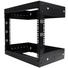 StarTech 8 RU Open-Frame Wall Mount Equipment Rack with Adjustable Depth (Black)
