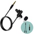 MAMEN KM-A1 Clip On Vlogging Lav Mic Microphone kit for Smartphone, Camera or PC