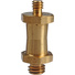 Manfrotto 037 Reversible Short Stud, with 3/8" & 1/4"-20 Threads (Brass)