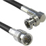 Canare L-5CFW RG6 BNC Male to Right Angle BNC Male HD-SDI Video Cable (Black) 2ft