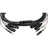 Canare Breakaway Cable for Portable Mixers with Monitor Output 15'