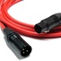 Canare L-4E6S Star Quad XLRM to XLRF Microphone Cable - 25' (Red)