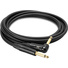 Hosa CGK-015R Straight 1/4" Plug Male to Right Angle 1/4" Plug Male Edge Guitar Cable (15')