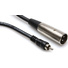 Hosa XRM-102 RCA Male to 3-Pin XLR Male Audio Cable (Metal) - 2'