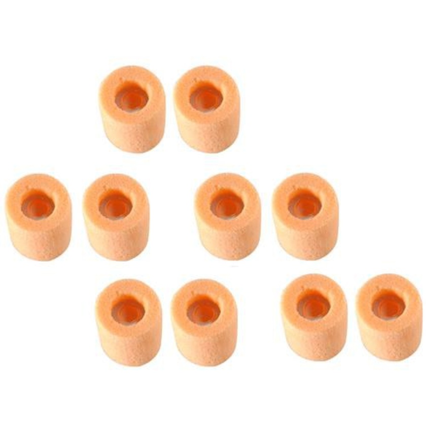 Shure Orange Foam Sleeves - 10 Medium