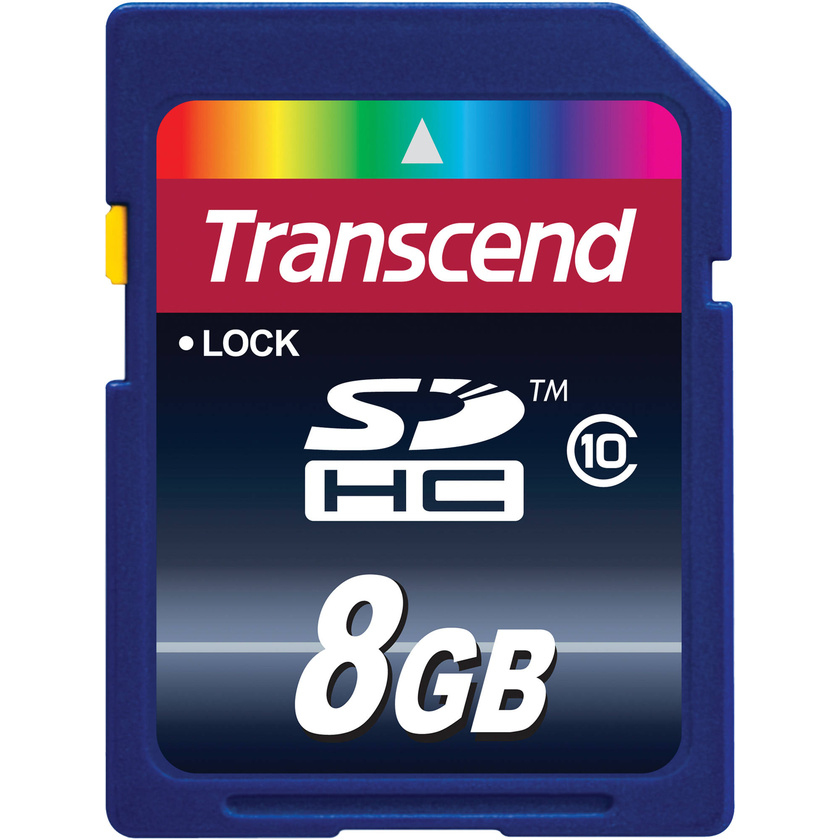 Transcend 8GB SDHC Memory Card Class 10