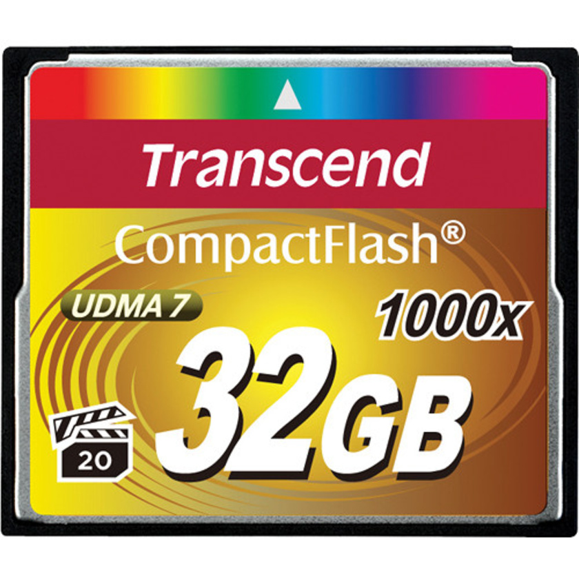 Transcend 32GB CompactFlash Memory Card Ultimate 1000x UDMA