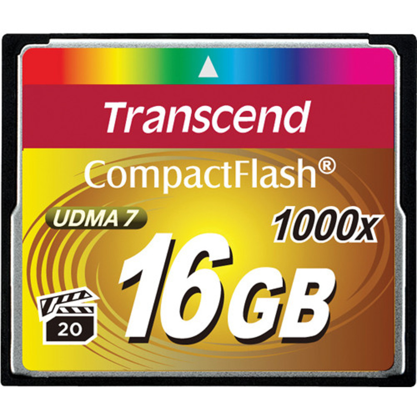 Transcend 16GB CompactFlash Memory Card Ultimate 1000x UDMA