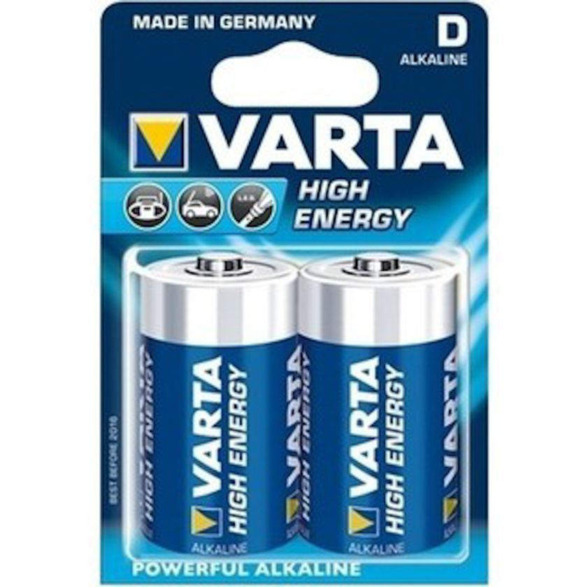 Varta Alkaline High Energy D size - (2 Pack)